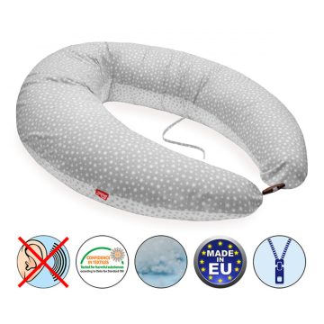   Scamp formázott gombos végű párna - Grey Little Big Stars
