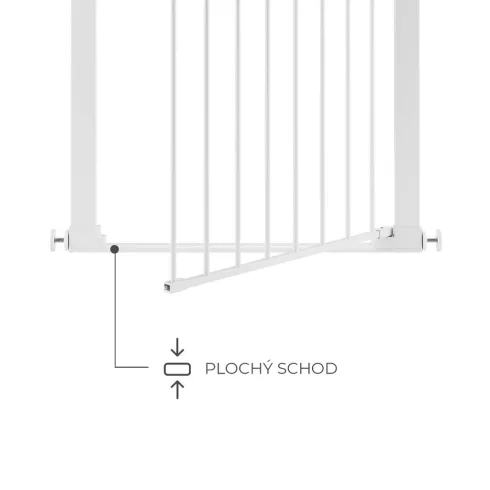 Kinderkraft Safe Snap biztonsági ajtórács 75-82 cm - fehér