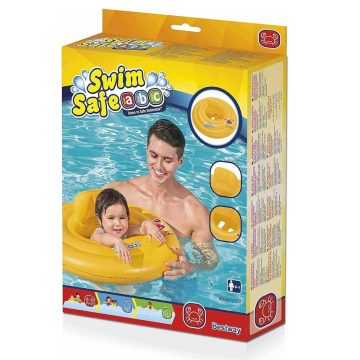 Bestway Swim Safe bébi beleülős sárga úszógumi