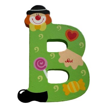 Sevi Fa betű bohócos - B zöld