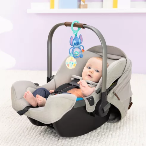 BRIGHT STARTS Játék C gyűrűn szenzoros Stitch Tummy Tumble™ 0m+
