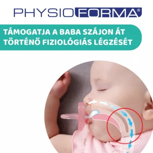 Chicco PhysioForma®  Mini Soft szilikon cumi 0-2 hó, 2 db rózsaszín