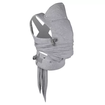   Chicco Boppy ComfyGrow hordozókendő
100% pamut 3,5 kg -15 kg - Light Grey
