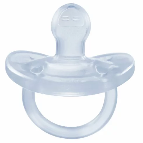Chicco Physio Soft cumi 0-6hó csupa puha szilikon - világoskék