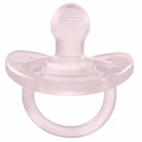 Chicco Physio Soft cumi 0-6hó csupa puha szilikon - rózsaszín 