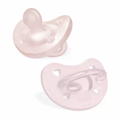 Chicco Physio Soft cumi 0-6hó csupa puha szilikon - rózsaszín 