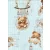 Mintás textil pelenka 1db-os - Lámpás maci kék