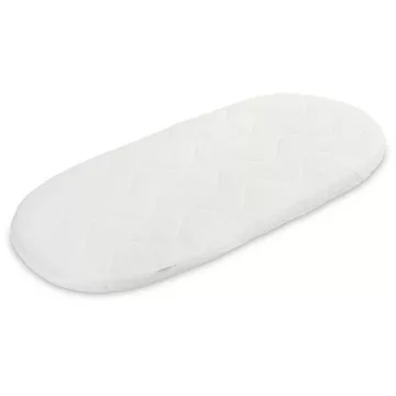   Szivacs matrac mózeskosárba steppelt huzattal 75*35cm - fehér