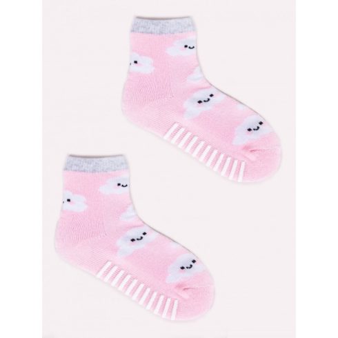 Yo! Csúszásgátlós Zokni (17-19) - rózsaszín felhős