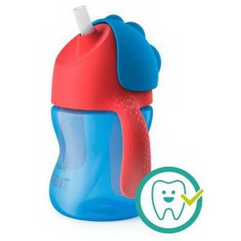 Philips Avent 9+ Bendy Szívószálas itató pohár 200ml
 - kék 