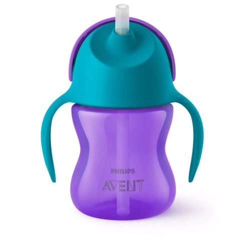 Philips Avent 9+ Bendy Szívószálas itató pohár 200ml
 - lila