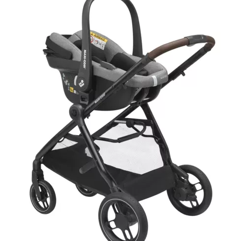Maxi-Cosi Zelia S Trio babakocsi szett + FamilyFix S ISOFIX talppal - Grey
