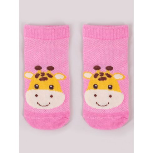 Yoclub pamut bokazokni 20/22 - rózsaszín/zsiráf