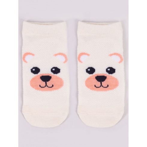 Yoclub pamut bokazokni 20/22 - krém/maci