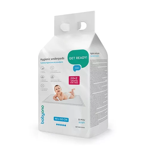 BabyOno pelenkázó alátét 40*60 cm - 20 db (+ 2 db gratis)-klón