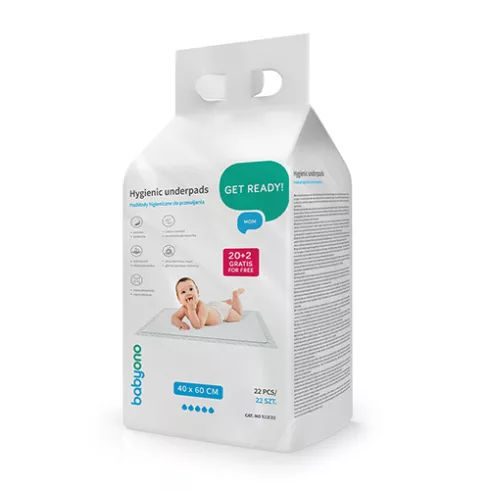 BabyOno pelenkázó alátét 40*60 cm - 20 db (+ 2 db gratis)-klón