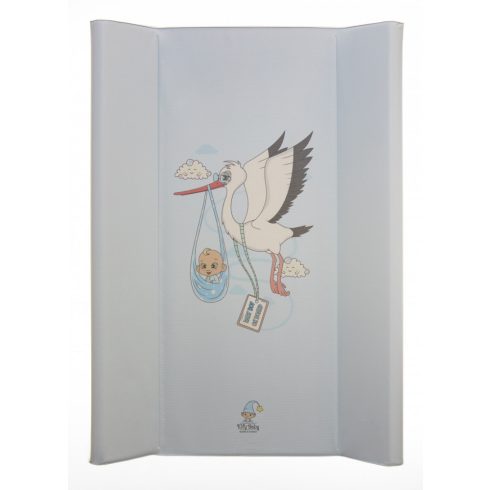 Merev pelenkázó lap 50*80 cm - Gólya kék