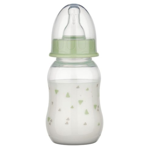 Baby-Nova cumisüveg szilikon cumival M-es 240 ml - zöld