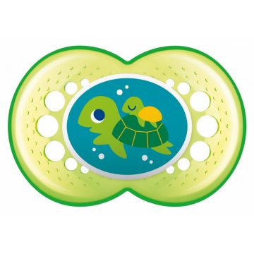   Mam 6+ Original szilikon nyugtató cumi - átlátszó teknős