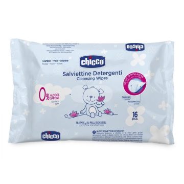 Chicco lótusz vizes nedves törlőkendő - 16 db