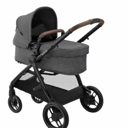 Maxi-Cosi Zelia S Trio babakocsi szett + FamilyFix S ISOFIX talppal - Dark Grey