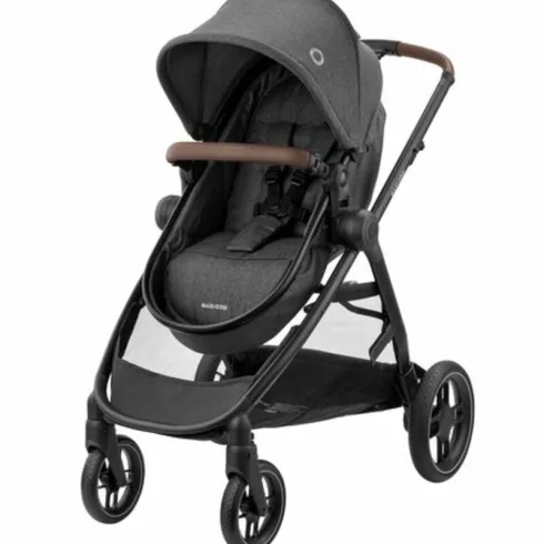 Maxi-Cosi Zelia S Trio babakocsi szett + FamilyFix S ISOFIX talppal - Dark Grey