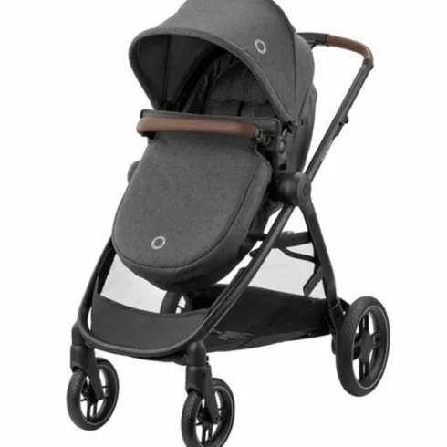 Maxi-Cosi Zelia S Trio babakocsi szett + FamilyFix S ISOFIX talppal - Dark Grey