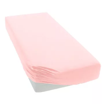   Baby Shop pamut,gumis lepedő 60*120 - 70*140 cm-es matracra használható - Halvány Rózsaszín