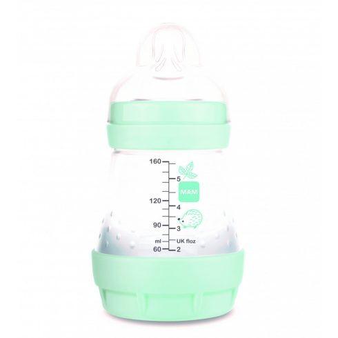 MAM Anti-Colic Matt Forest 160ml cumisüveg 0+  menta Mosómedve