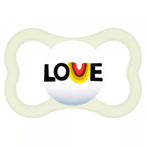 MAM Supreme 6+ szilikon nyugtató cumi 2db - love,dinnye