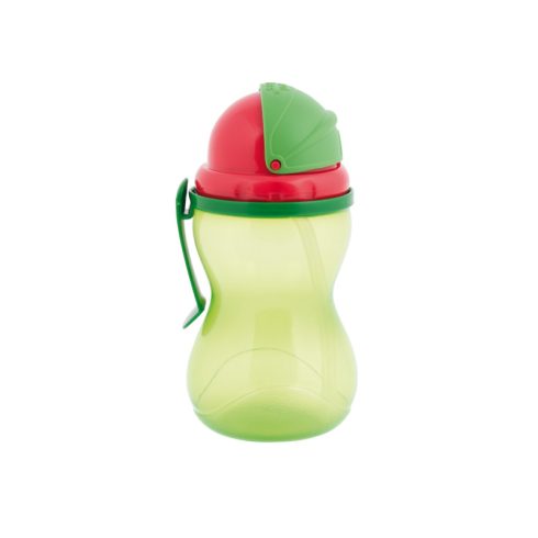 Canpol sportos itatópohár felnyitható fedéllel és szívószállal - Green