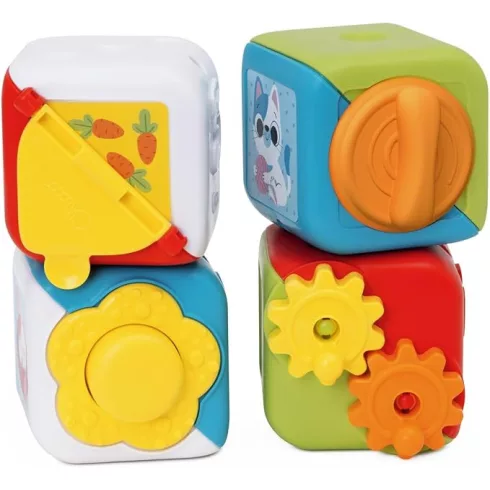 Chicco Építőkockák 2in1 manuális játék 10-36 hó