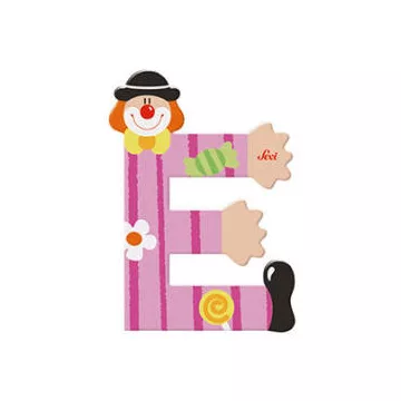 Sevi Fa betű bohócos - E rózsaszín
