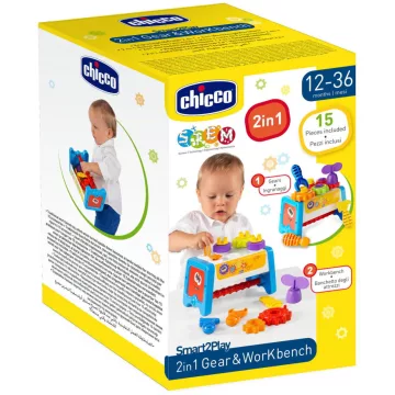   Chicco Szerelőpad és Szerszámos láda 2in1
fejlesztőjáték 12-36 hó