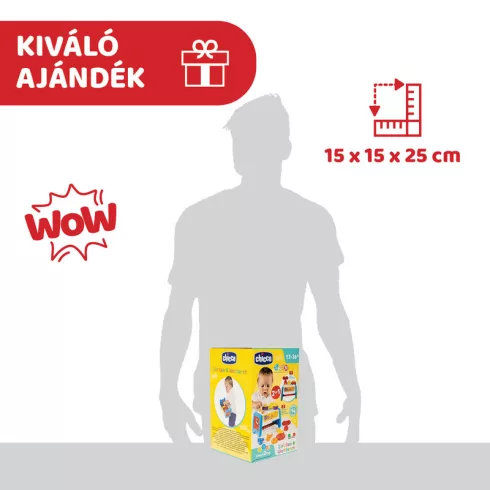 Chicco Szerelőpad és Szerszámos láda 2in1
fejlesztőjáték 12-36 hó