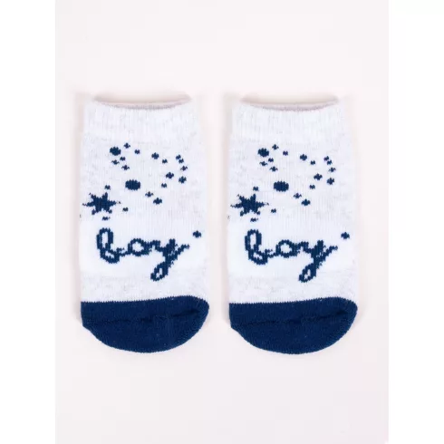 Yo! Baby zokni 0-3 hó - Szürke boy