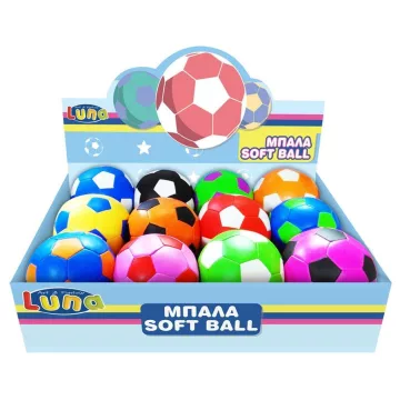   Luna Toys Stop&Look 10 cm-es puha labda - többféle színben