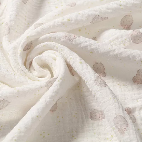BabyOno Extra puha textil pelenka  3 db gyűrt muszlin - bézs