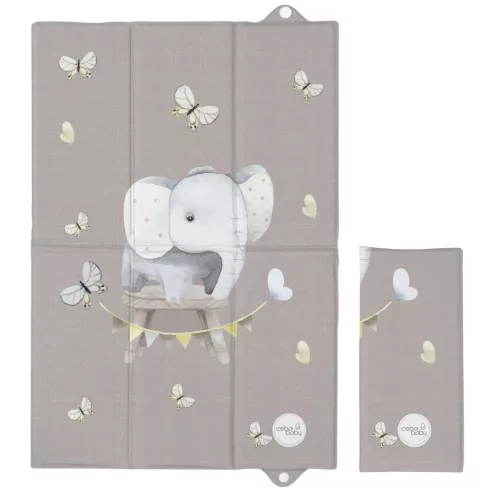 Pelenkázó alátét utazáshoz 60x40 cm - Basic Little Elephant
