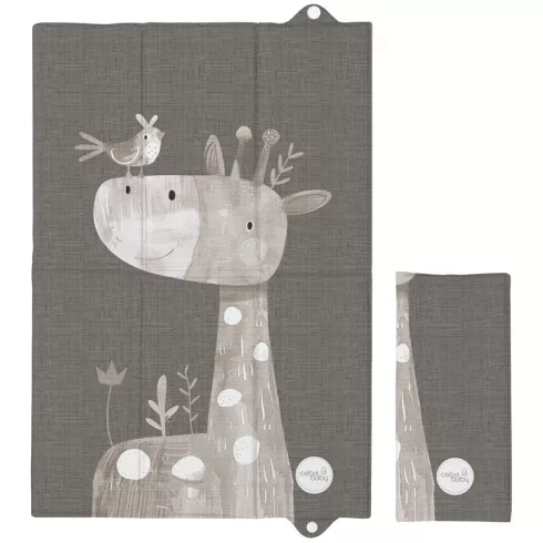 Pelenkázó alátét utazáshoz 60x40 cm - Basic Friendly Giraffe