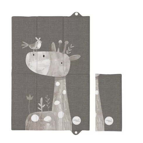 Pelenkázó alátét utazáshoz 60x40 cm - Basic Friendly Giraffe