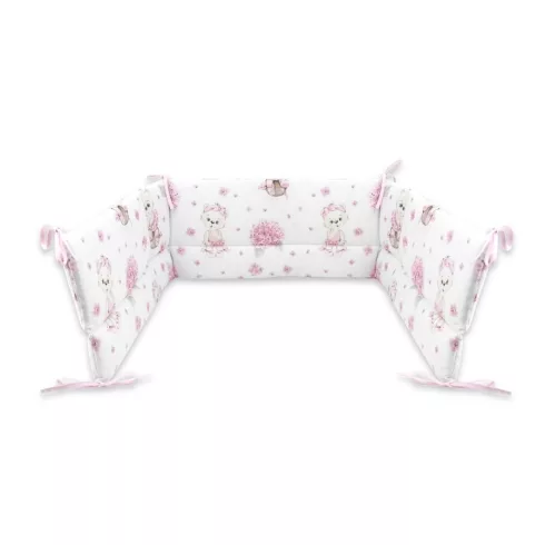 Baby Shop 3 részes ágynemű garnitúra - Balerina maci rózsaszín