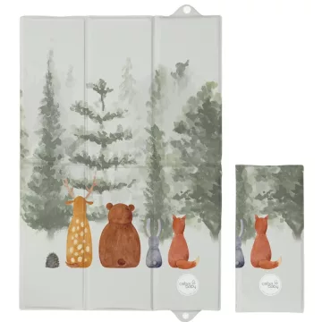   Pelenkázó alátét utazáshoz 60x40 cm - Basic Forest Companions