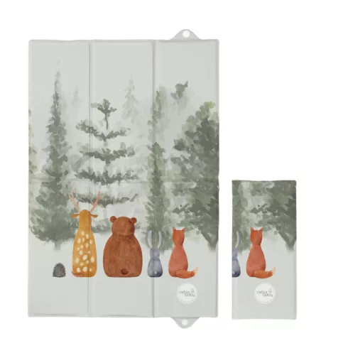 Pelenkázó alátét utazáshoz 60x40 cm - Basic Forest Companions