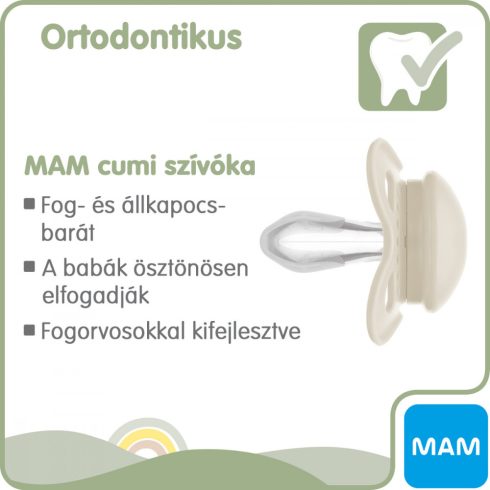MAM Original Pure 2-6 hó nyugtató cumi 2 db-os - rózsaszín bagoly/lila bagoly