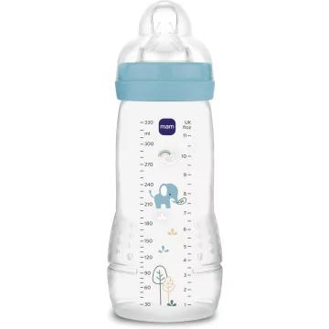 Mam Easy Active 4+ cumisüveg 330 ml - kék elefánt