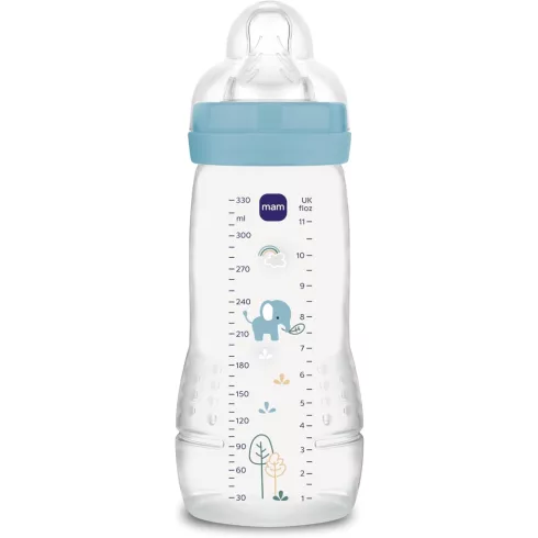 Mam Easy Active 4+ cumisüveg 330 ml - kék elefánt