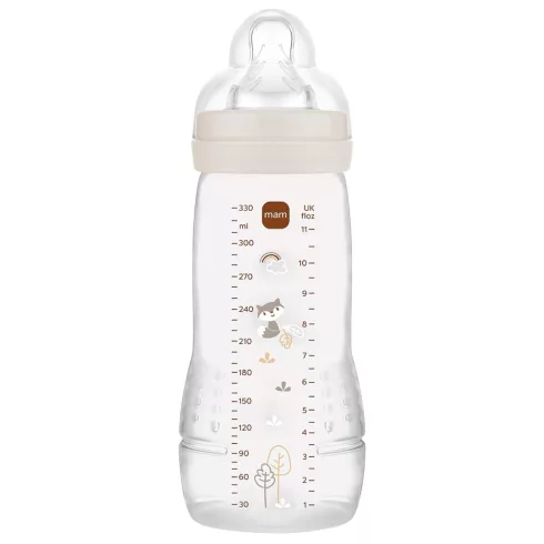 Mam Easy Active 4+ cumisüveg 330 ml -  bézs mosómaci 