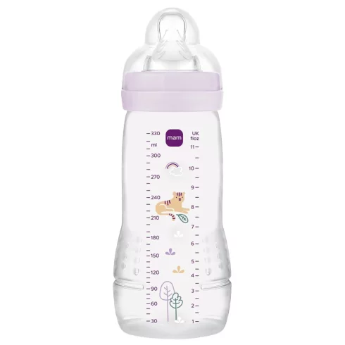 Mam Easy Active 4+ cumisüveg 330 ml - lila tigris 