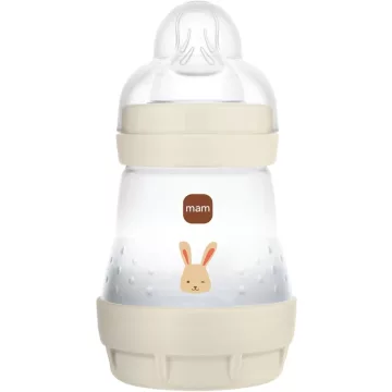 MAM Anti-Colic cumisüveg 160ml 0hó+ Bézs Nyuszi 